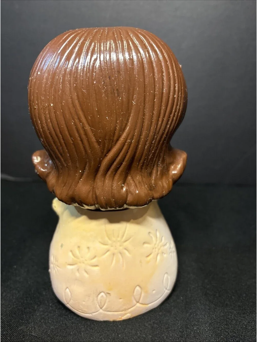 Vintage 1950s Big Eyed Girl Bank with Its Rubber Cork Made In Japan Piggy Bank